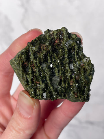 Green Forest Epidote Quartz