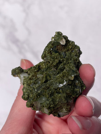 Green Forest Epidote Quartz