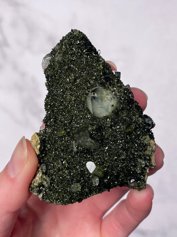 Green Forest Epidote Quartz
