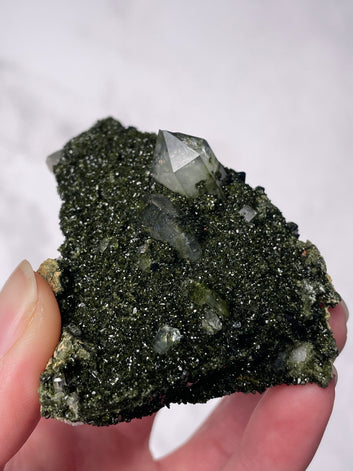 Green Forest Epidote Quartz