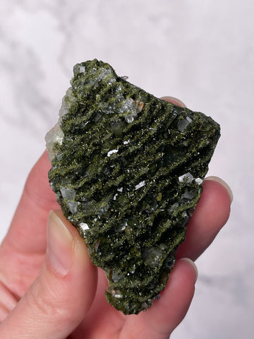 Green Forest Epidote Quartz