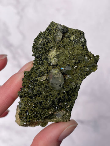 Green Forest Epidote Quartz