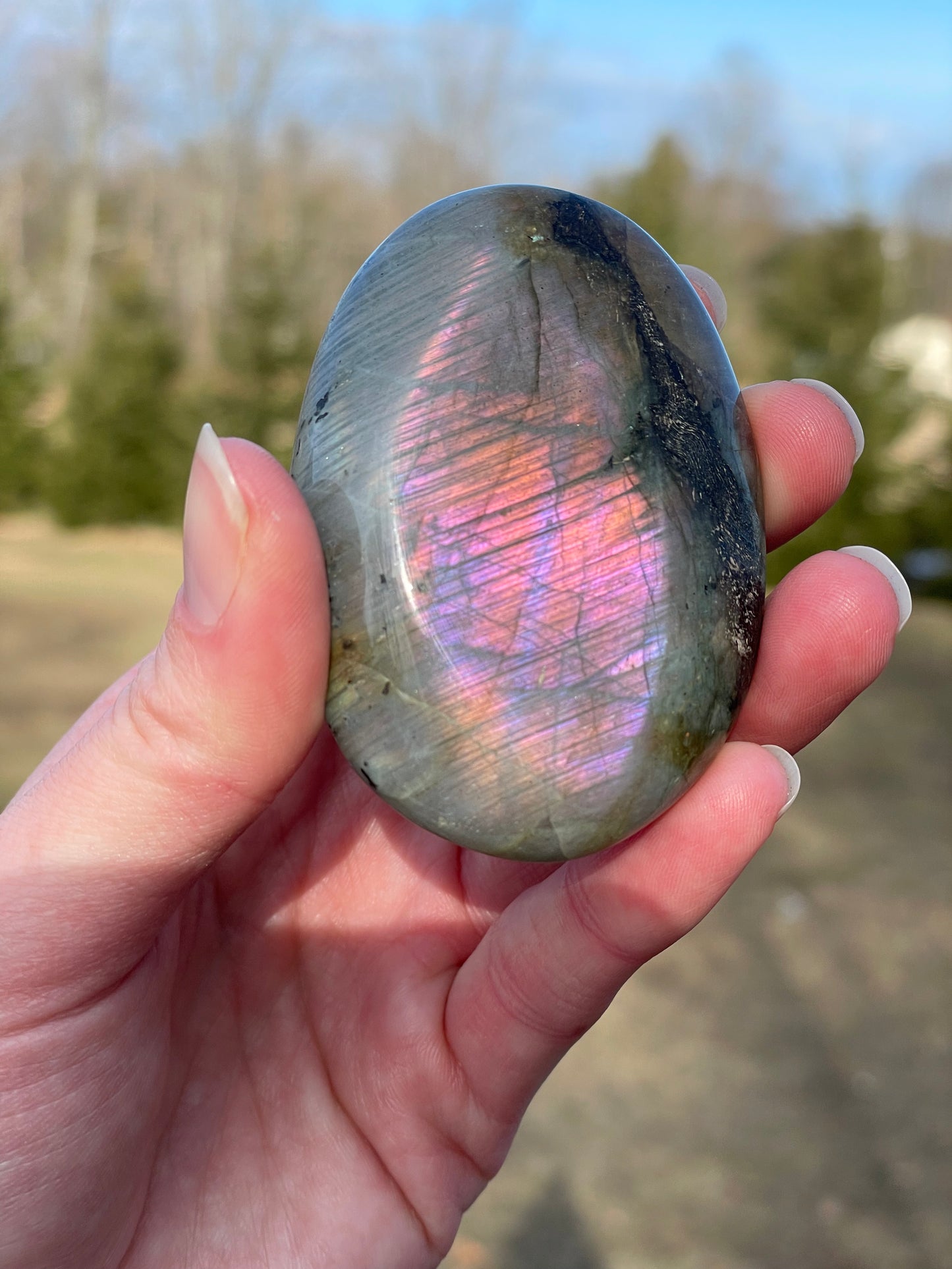 Labradorite Palm Stone