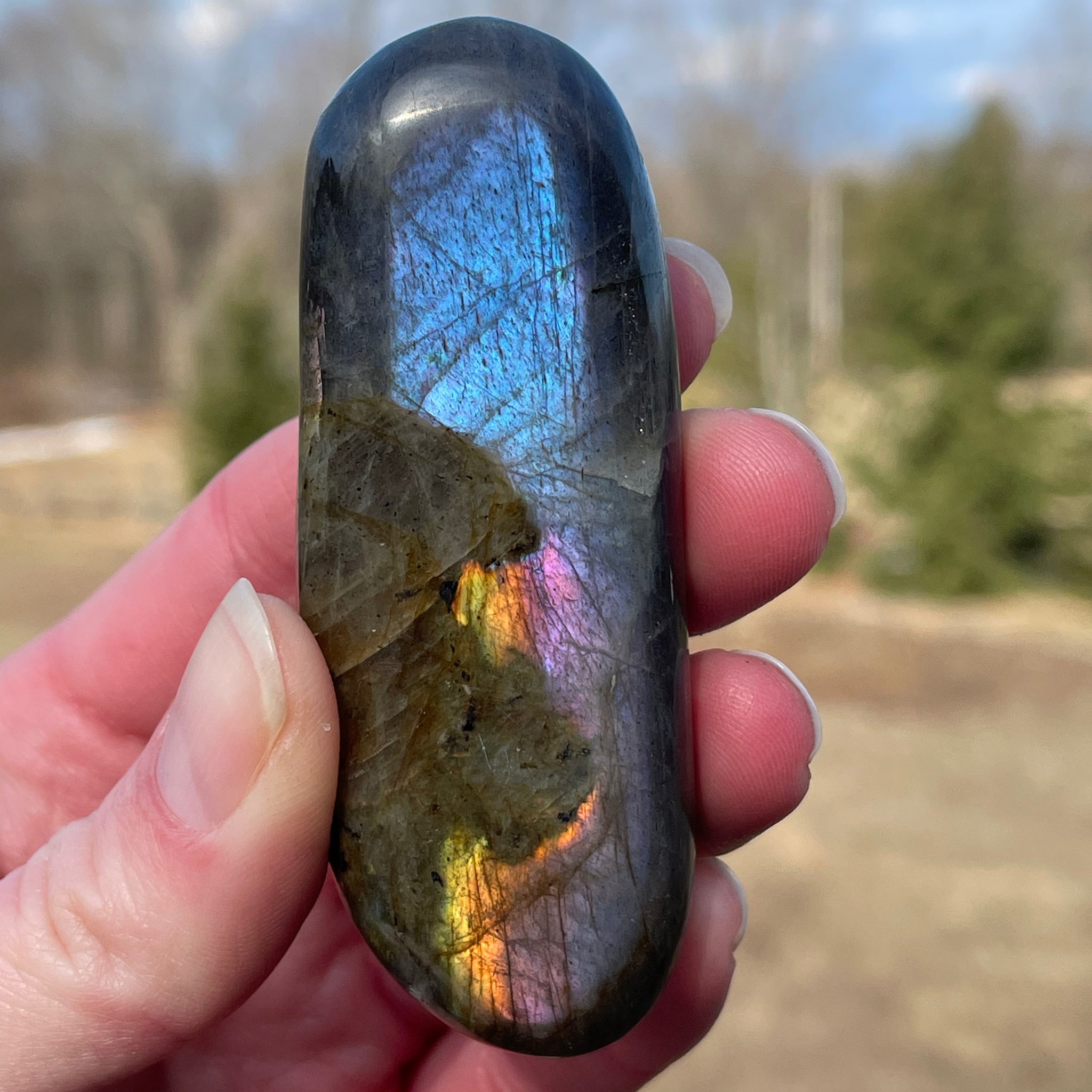 Labradorite Palm Stone