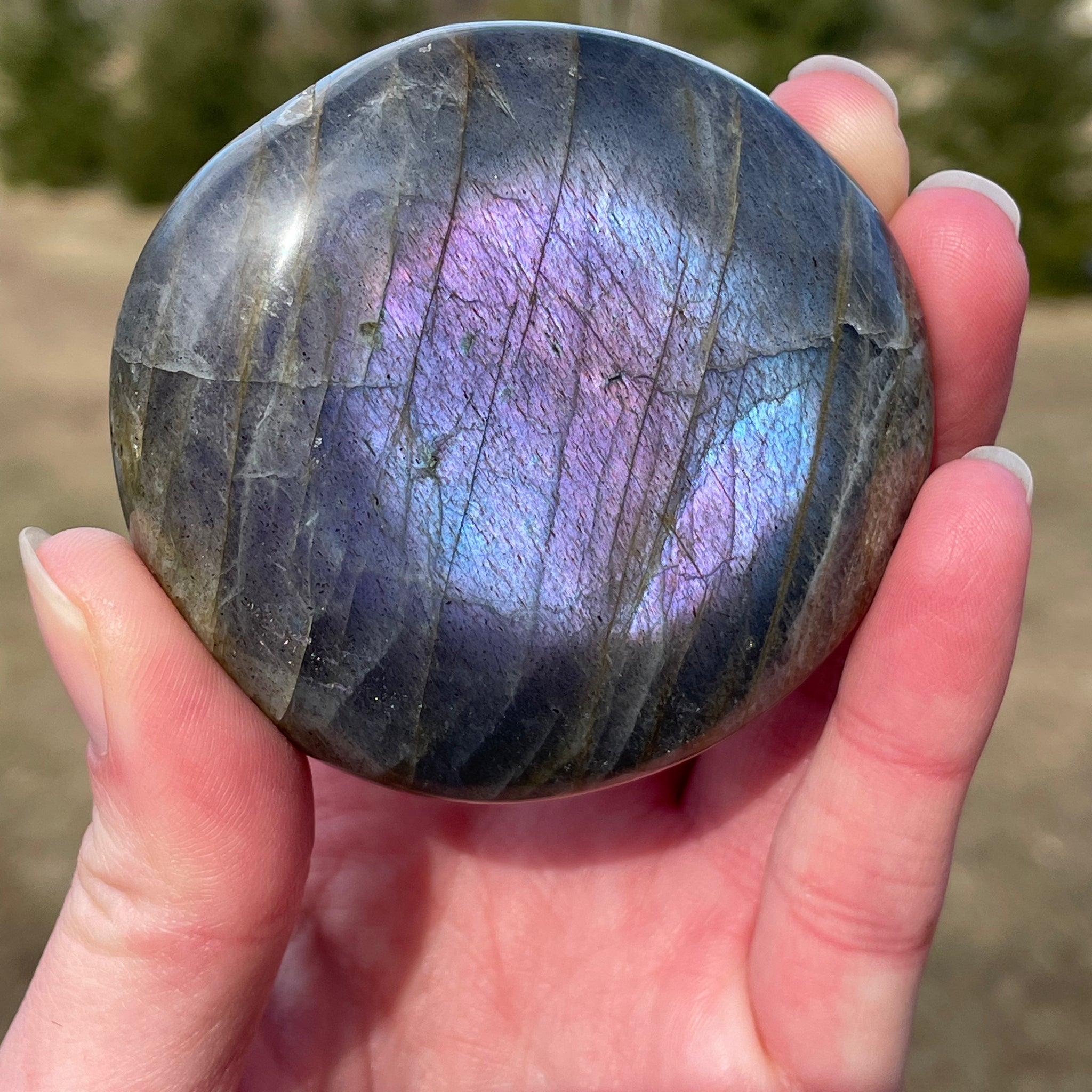 Labradorite Palm Stone