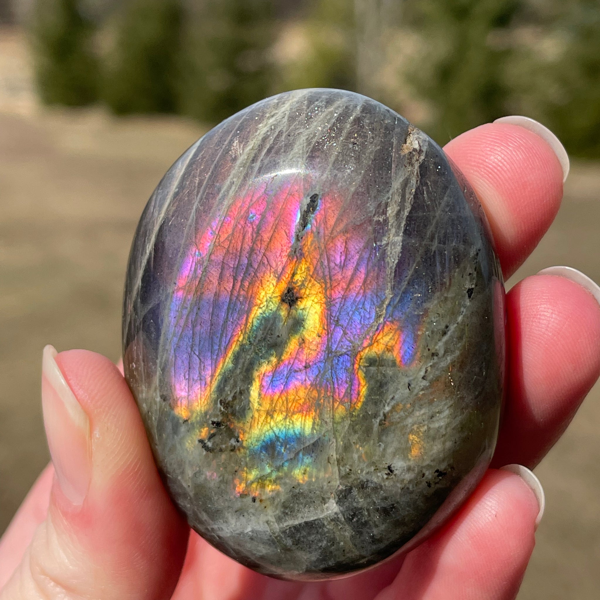 Labradorite Palm Stone