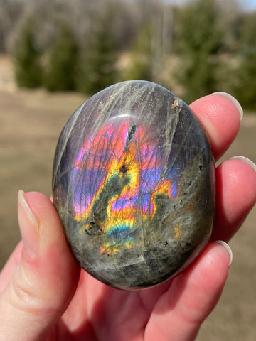 Labradorite Palm Stone