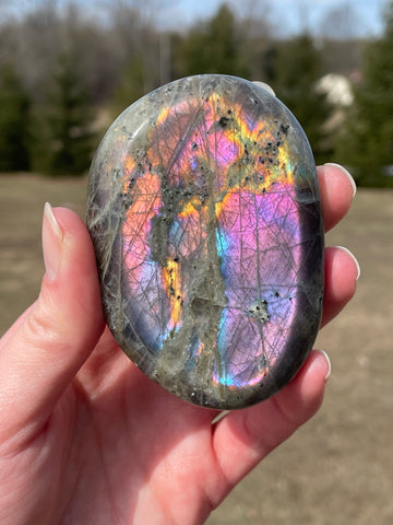 Labradorite Palm Stone