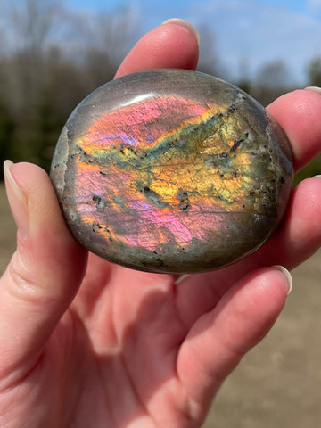 Labradorite Palm Stone