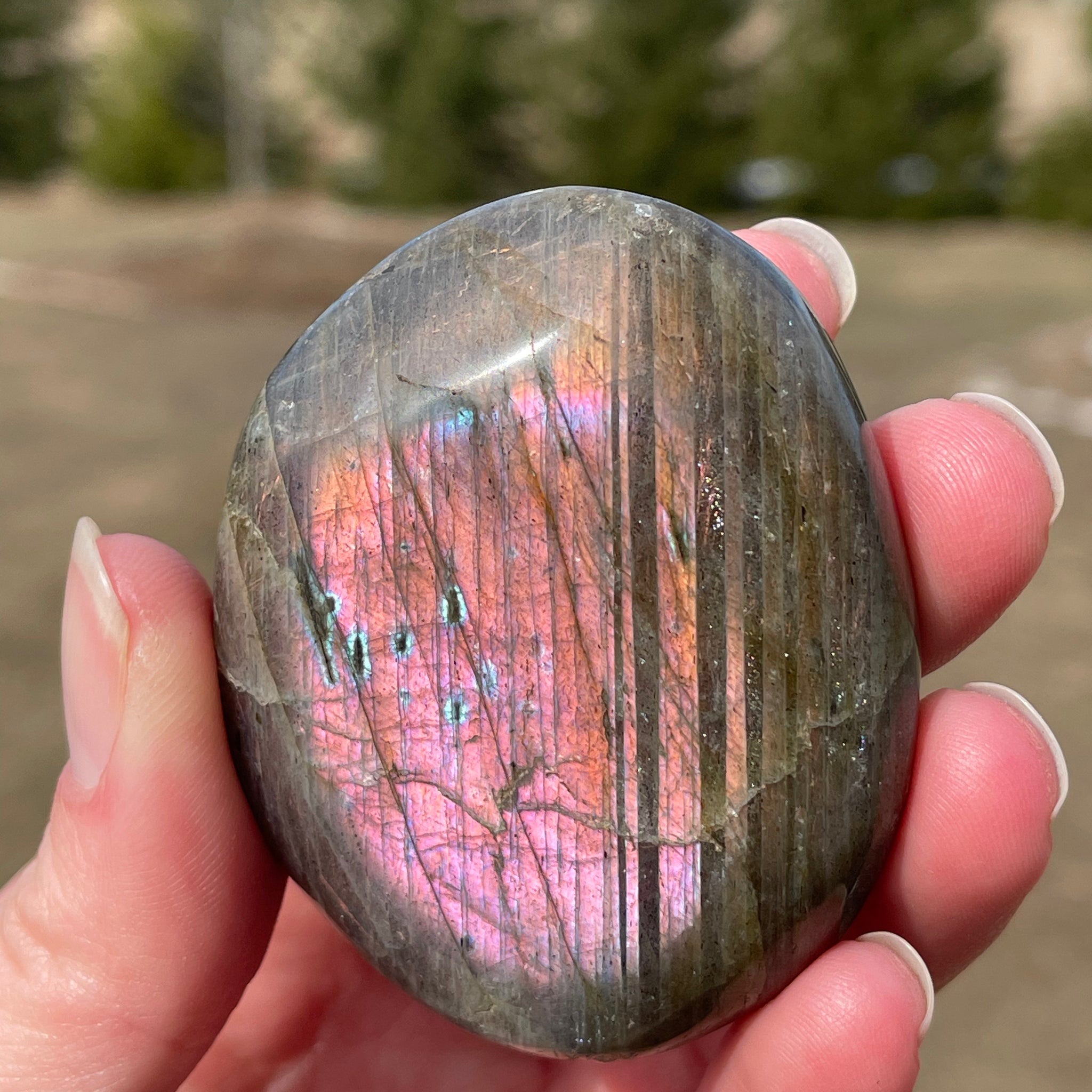 Labradorite Palm Stone