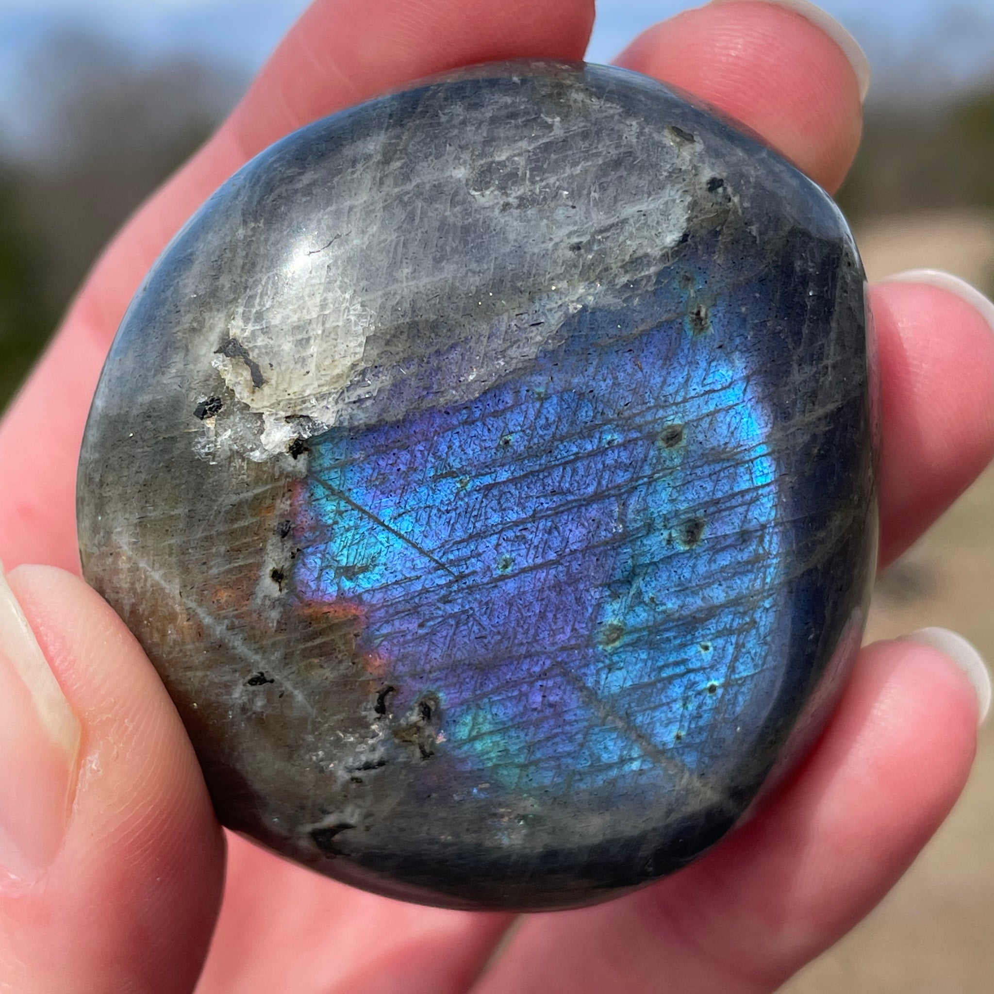 Labradorite Palm Stone