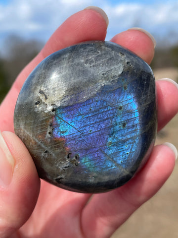 Labradorite Palm Stone