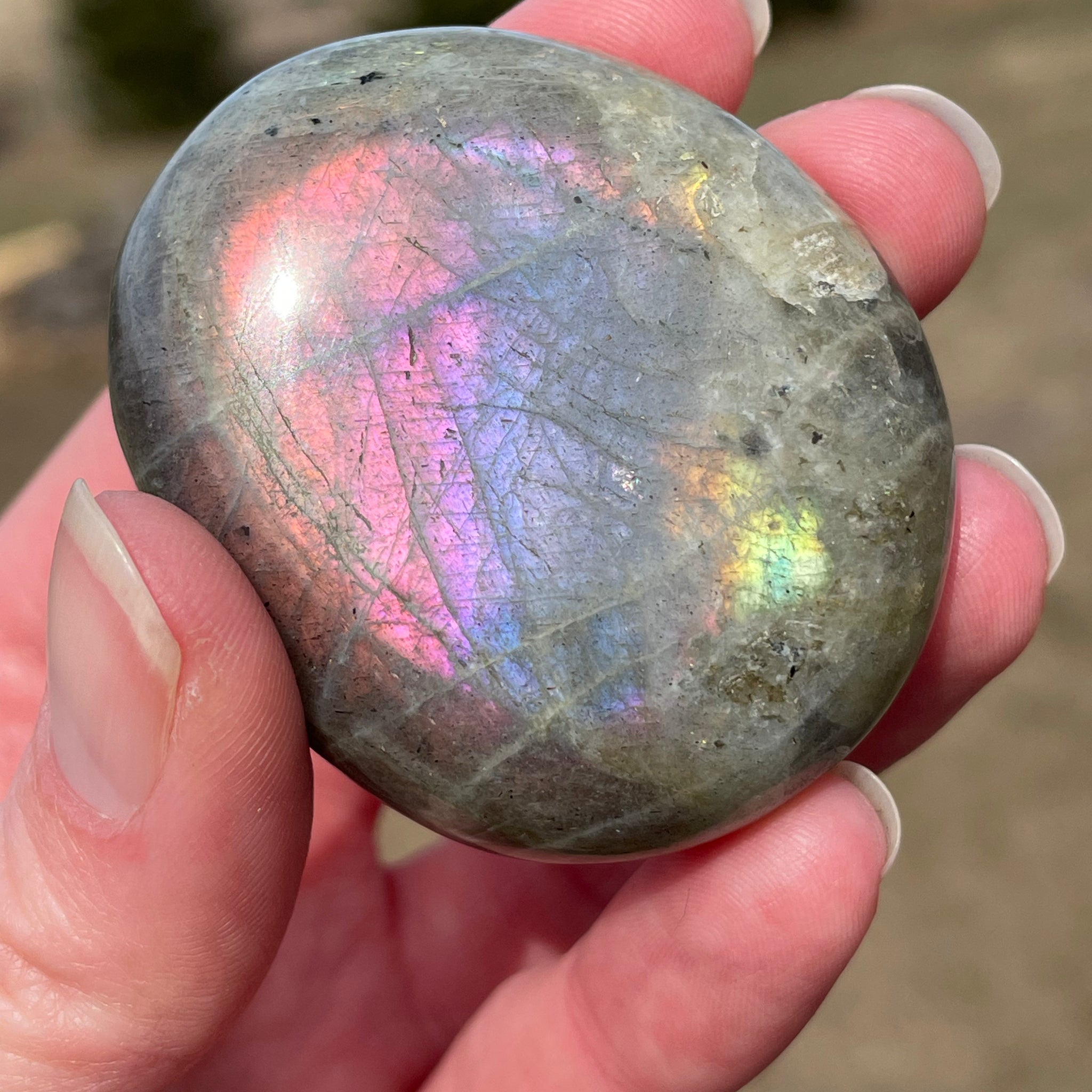 Labradorite Palm Stone