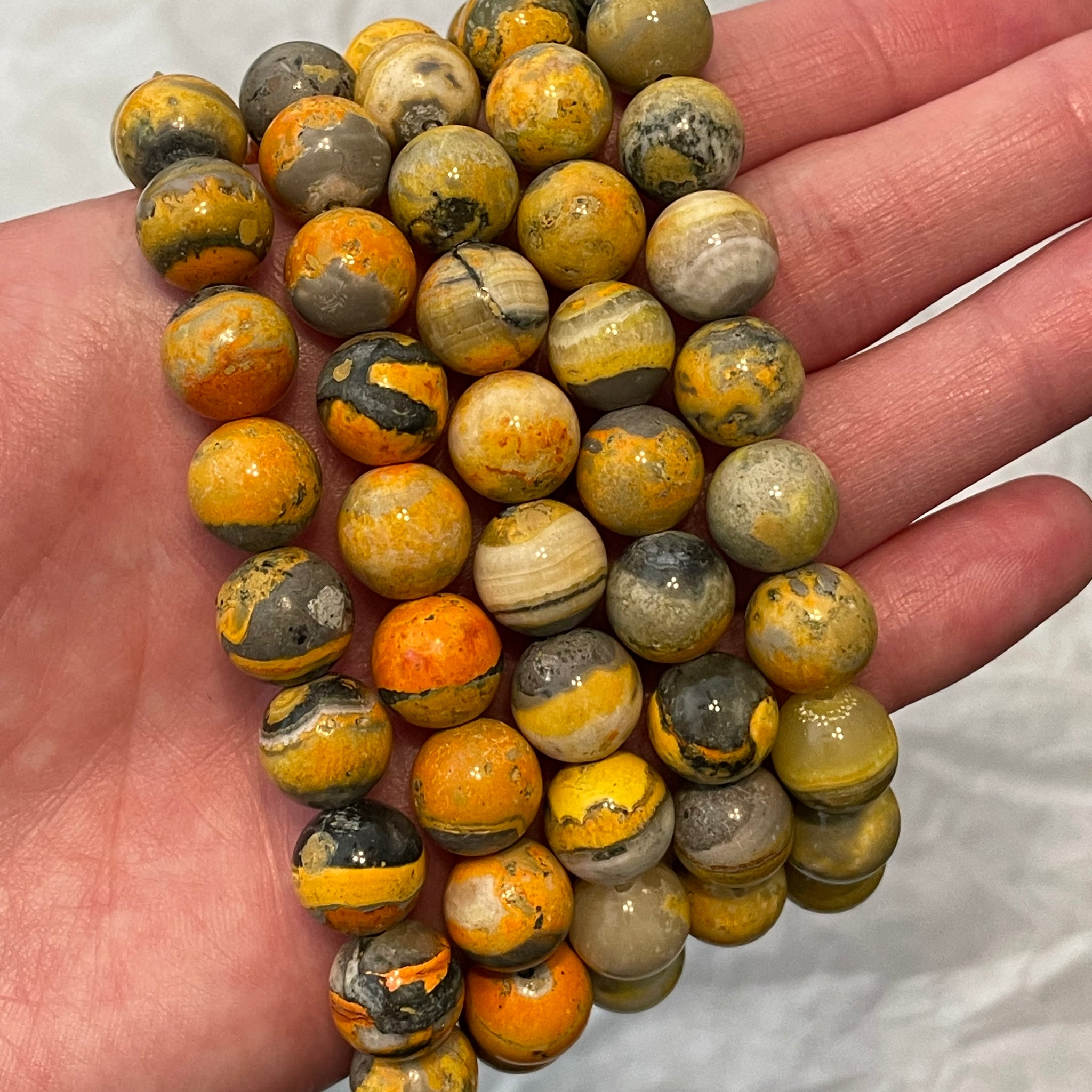 Bumblebee Jasper Bracelet 10mm