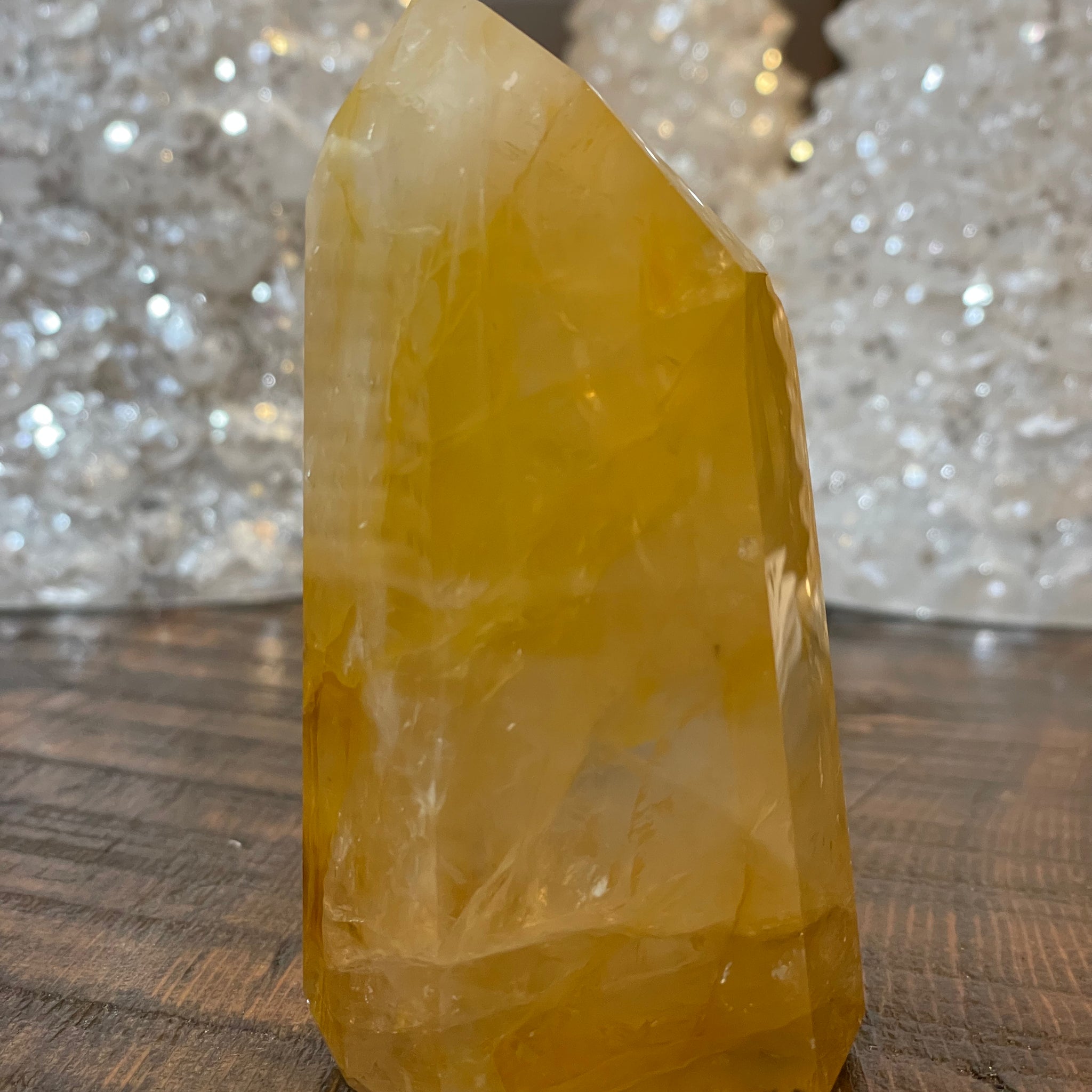 Exquisite Golden Healer Quartz of fine quality, emanating warmth and clarity in a pristine crystal specimen.