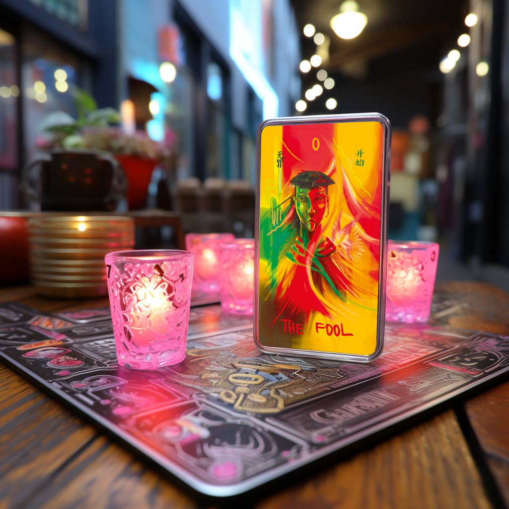 Dark Synevyr | Neon Tarot 78 Cards Deck
