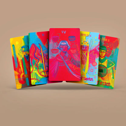 Dark Synevyr | Neon Tarot 78 Cards Deck