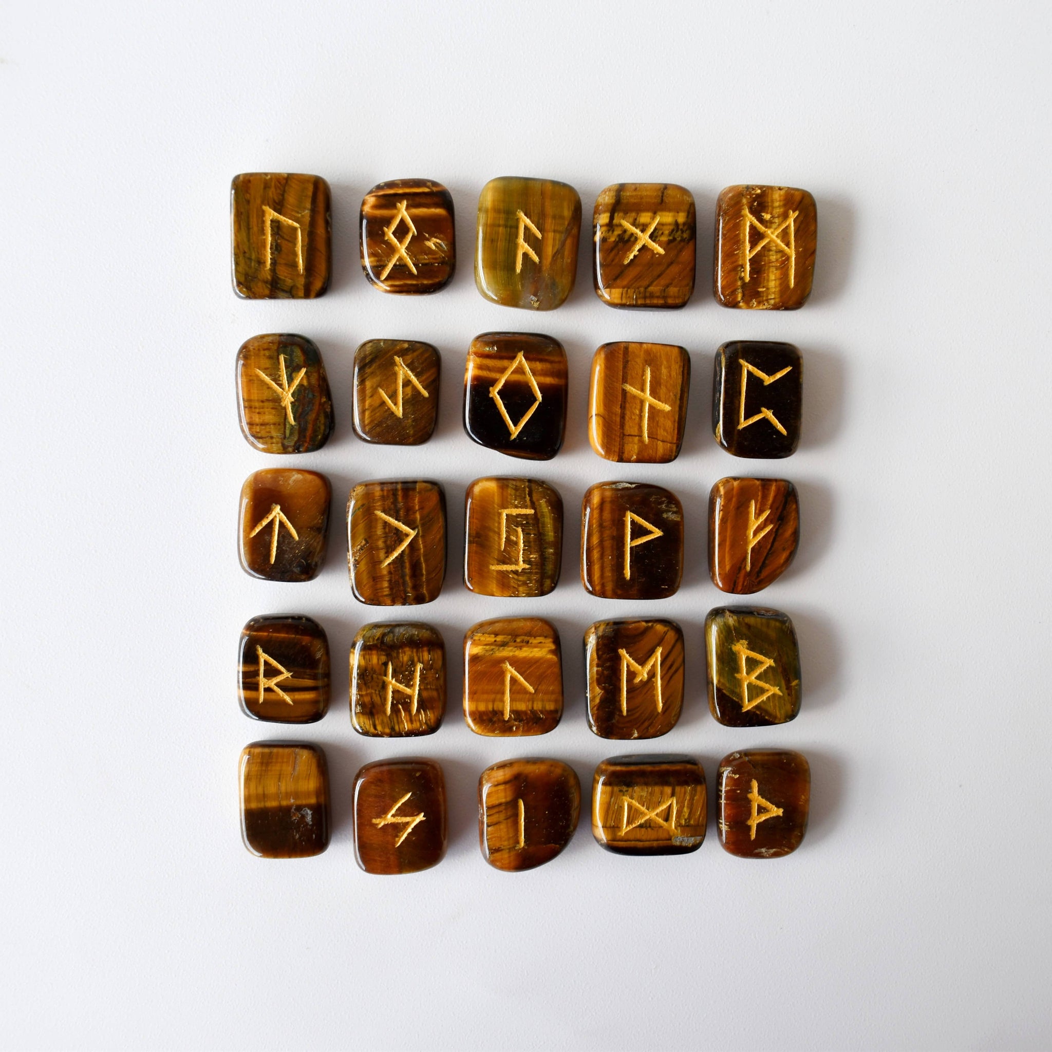 Tiger Eye Rune Set (Creativity  and Longevity)