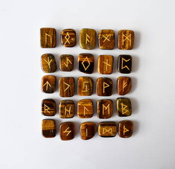 Tiger Eye Rune Set (Creativity  and Longevity)