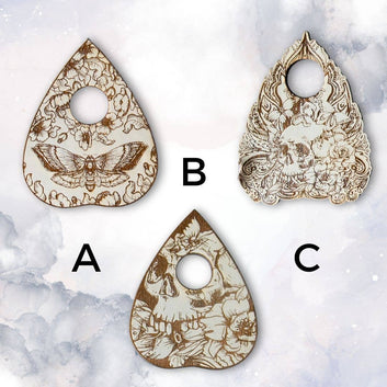 Floral Skull Spirit Board Heirloom White: B