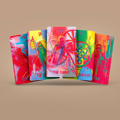 Dark Synevyr | Neon Tarot 78 Cards Deck