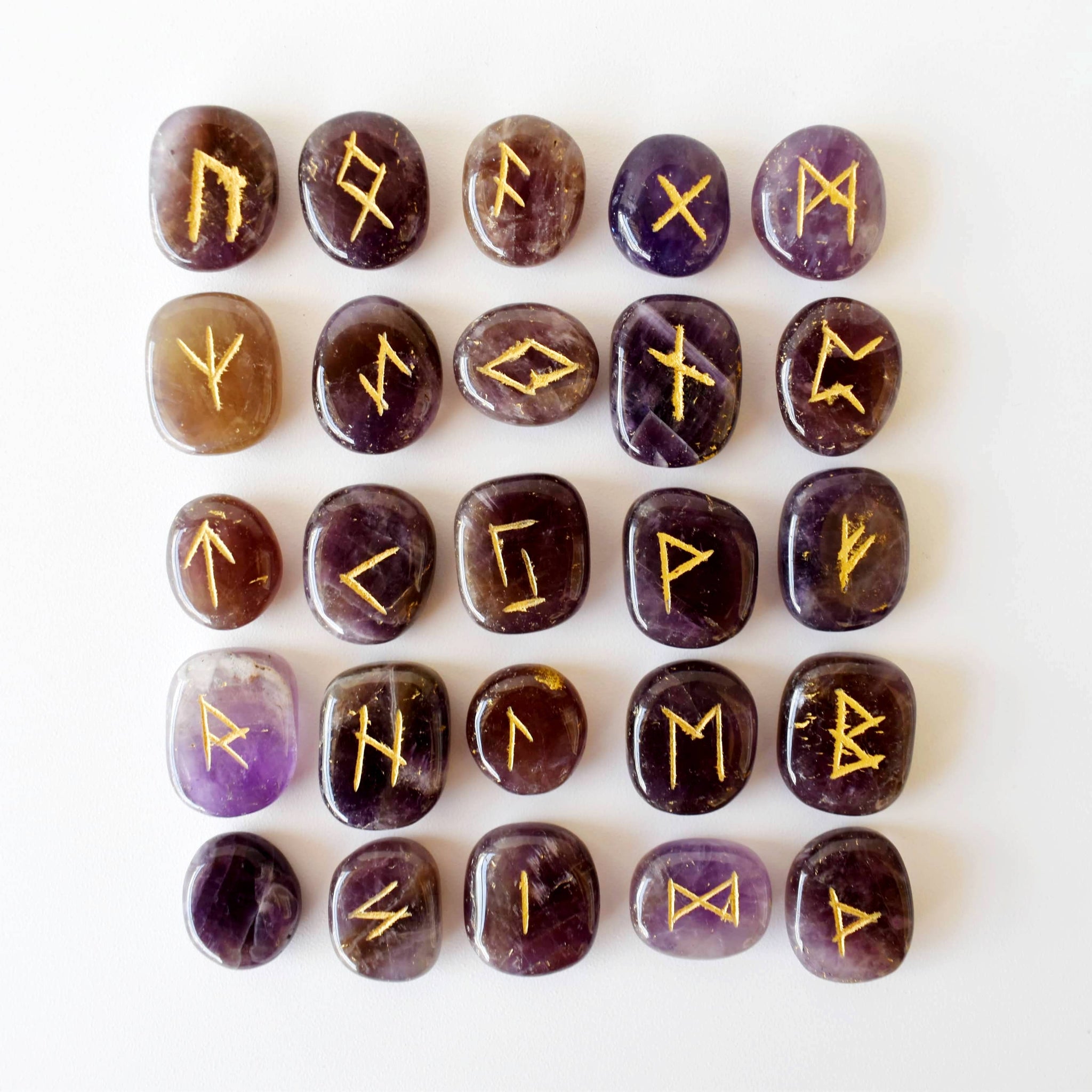 Amethyst Rune Set (Protection and Anxiety Relief)