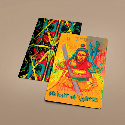 Dark Synevyr | Neon Tarot 78 Cards Deck