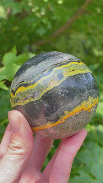 Bumblebee Jasper Sphere