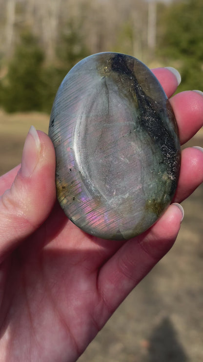 Labradorite Palm Stone