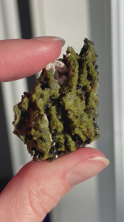 Green Forest Epidote Quartz