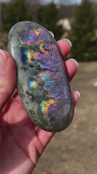 Labradorite Palm Stone