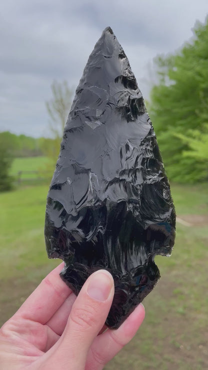Black Obsidian Arrowhead
