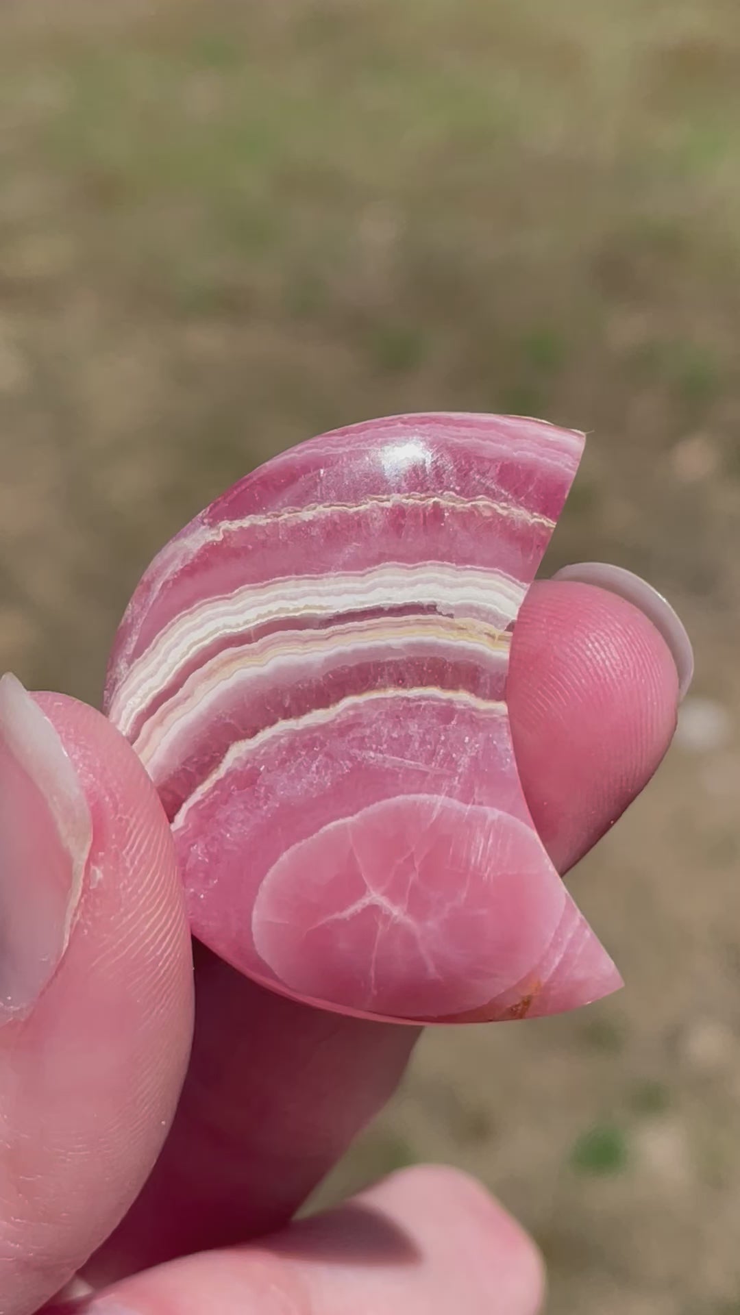 Rhodochrosite moons: Pink gemstones for love and healing