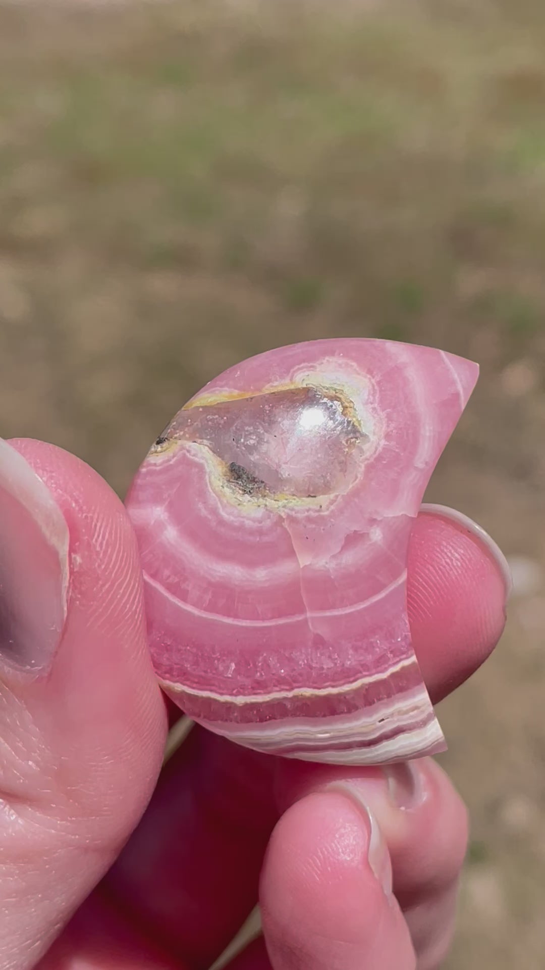 In this Video, Rhodochrosite moons: Pink gemstones for love and healing